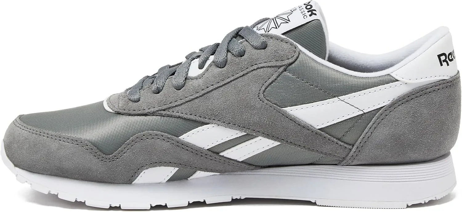 Reebok Mens Classic Cushioned Footbed Faux Leather Running & Training Shoes