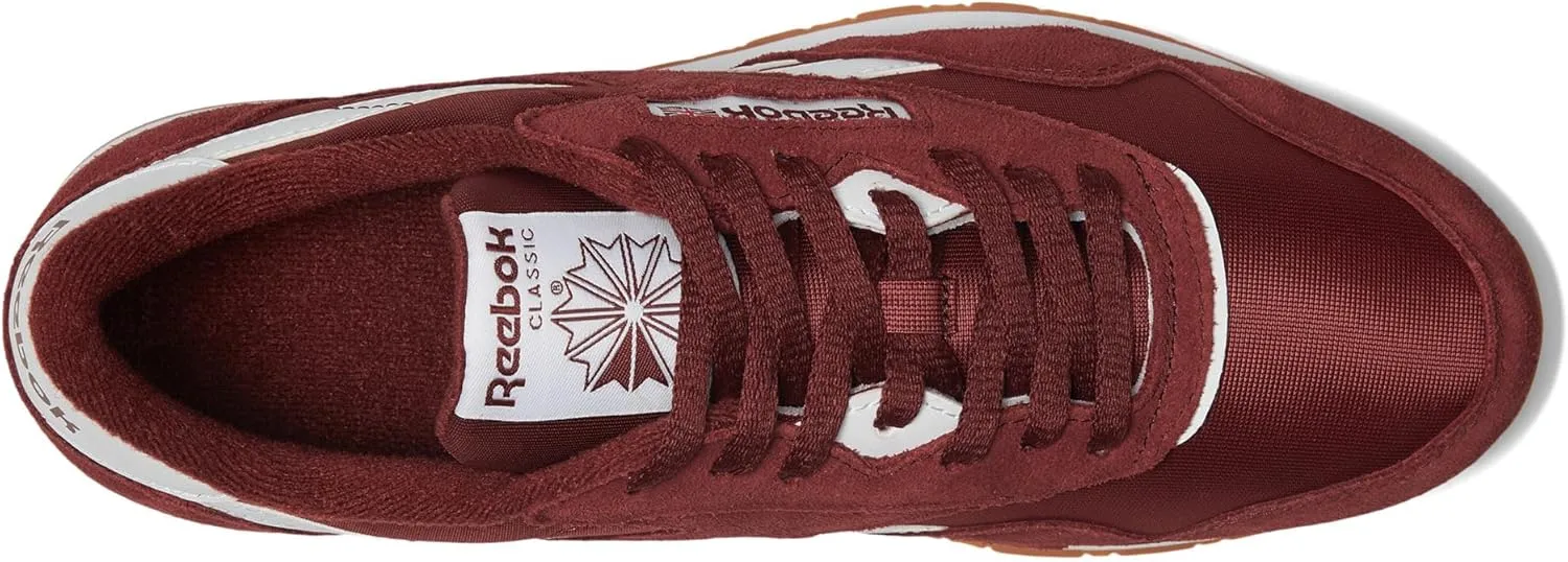 Reebok Mens Classic Cushioned Footbed Faux Leather Running & Training Shoes