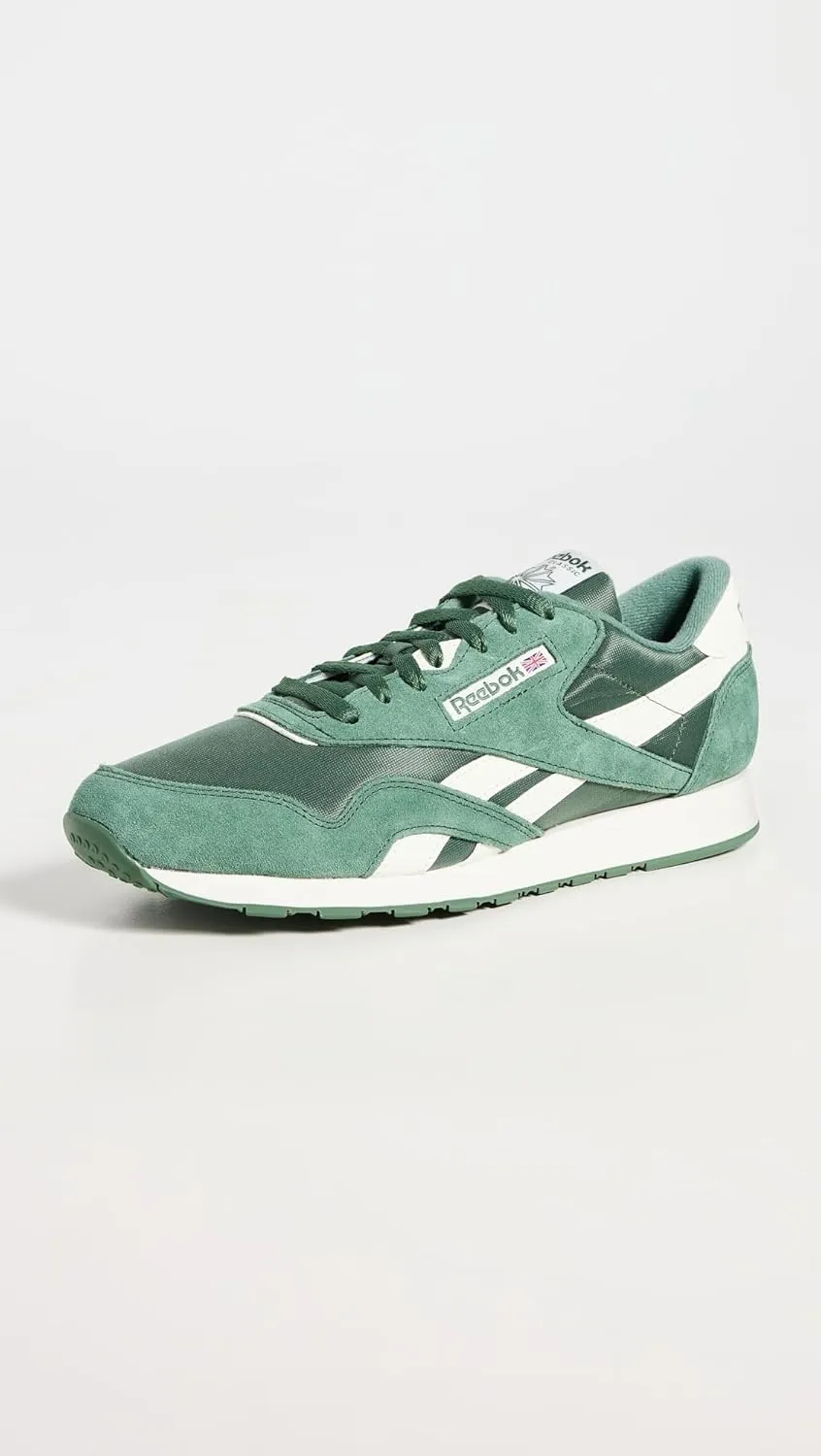 Reebok Mens Classic Cushioned Footbed Faux Leather Running & Training Shoes