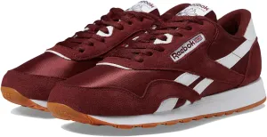 Reebok Mens Classic Cushioned Footbed Faux Leather Running & Training Shoes