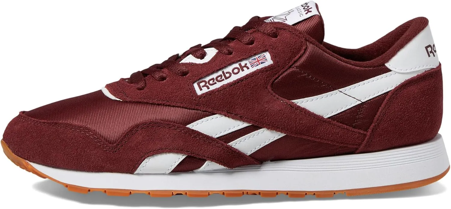 Reebok Mens Classic Cushioned Footbed Faux Leather Running & Training Shoes