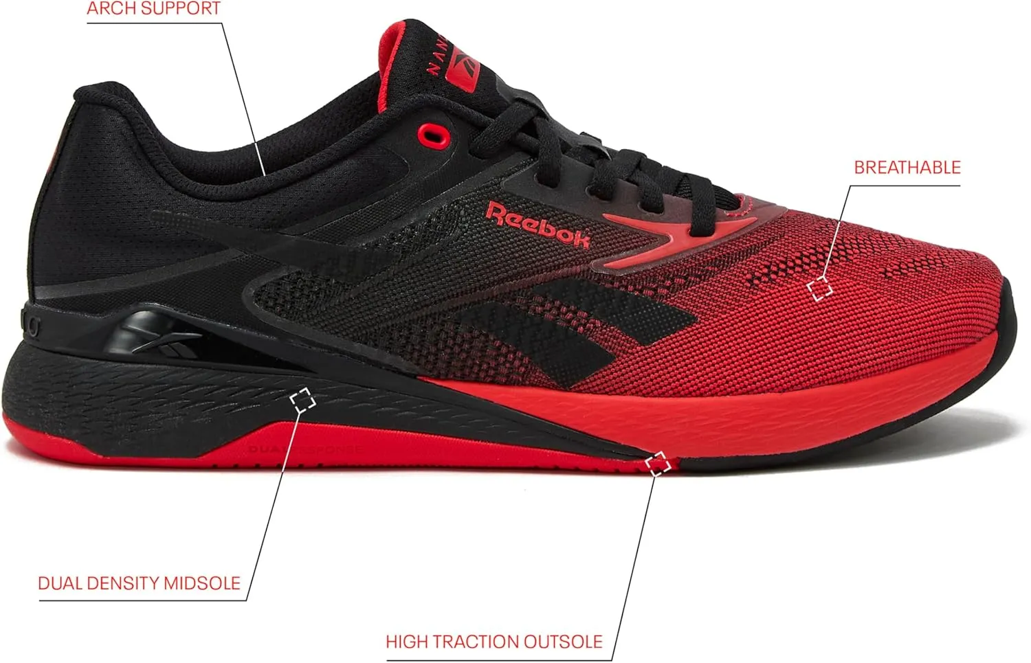 Reebok Nano X5 Mens Shoes, Cross Training and Light Running Sneakers for Men