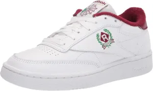 Reebok Women's Club C 85 Vintage, FTWR White/FTWR White/Classic Burgundy, 10 M