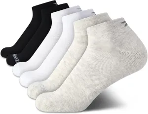 Reebok Womens Socks - 6 Pack Quarter Cut Moisture Wicking Stretch Performance Cushioned Socks for Women (Sizes: 4-10)
