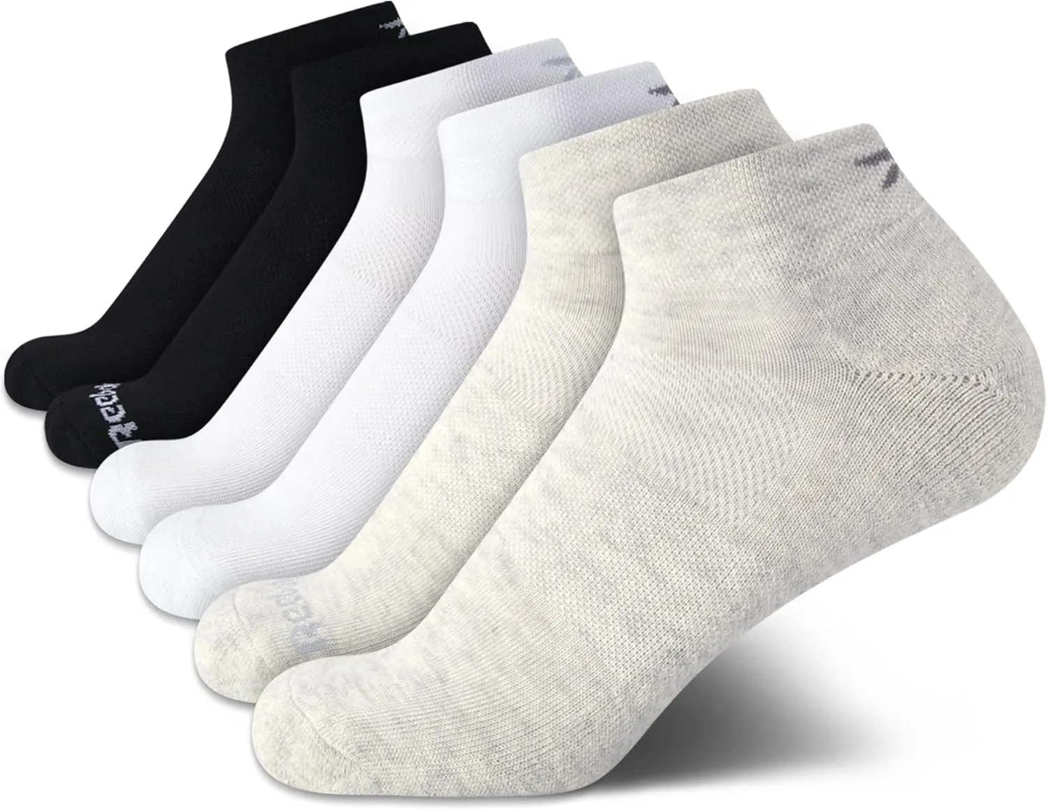 Reebok Womens Socks - 6 Pack Quarter Cut Moisture Wicking Stretch Performance Cushioned Socks for Women (Sizes: 4-10)