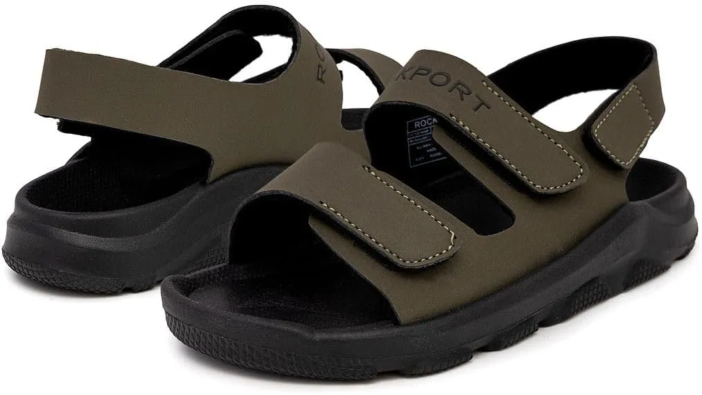 Rockport Kids Sport Sandals with Double Adjustable Straps - Athletic Open-Toe Water Shoes for Boys & Girls (Toddler/Little Kid/Big Kid)