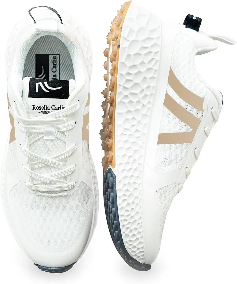 Rosella Carlie Slip On Walking Shoes Running - Ultra Lightweight and Stylish Patchwork Casual Platform Lace Up Breathable Women Sneakers - Comfortable Tennis Gym Workout Fashion Shoes