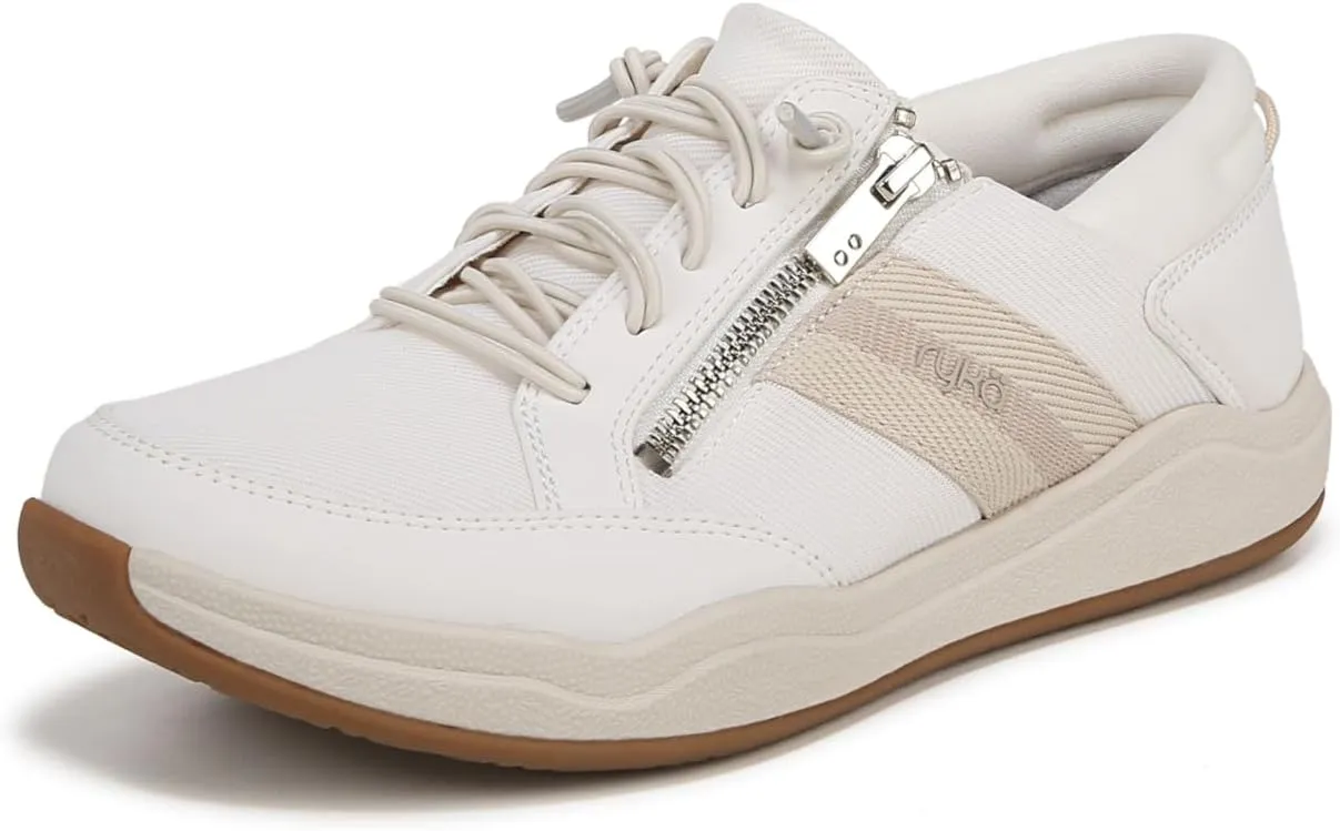 Ryka Womens Carefree Zip Slip On Sneaker