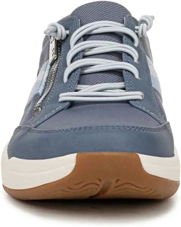 Ryka Womens Carefree Zip Slip On Sneaker