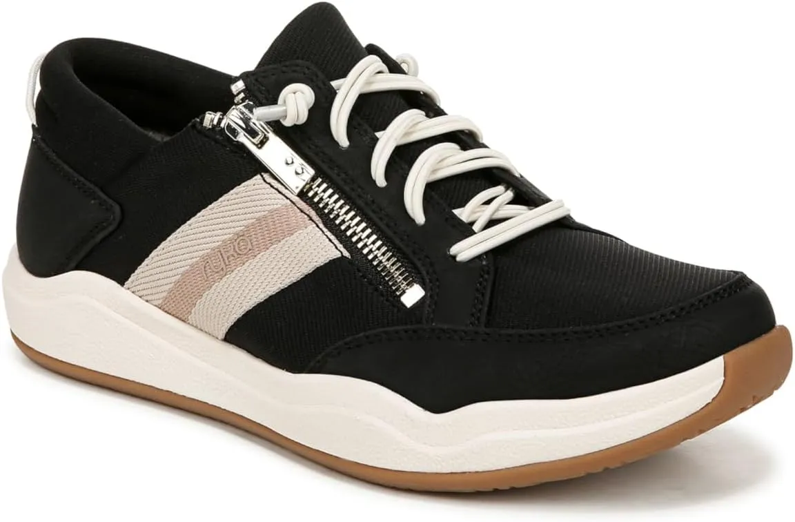 Ryka Womens Carefree Zip Slip On Sneaker