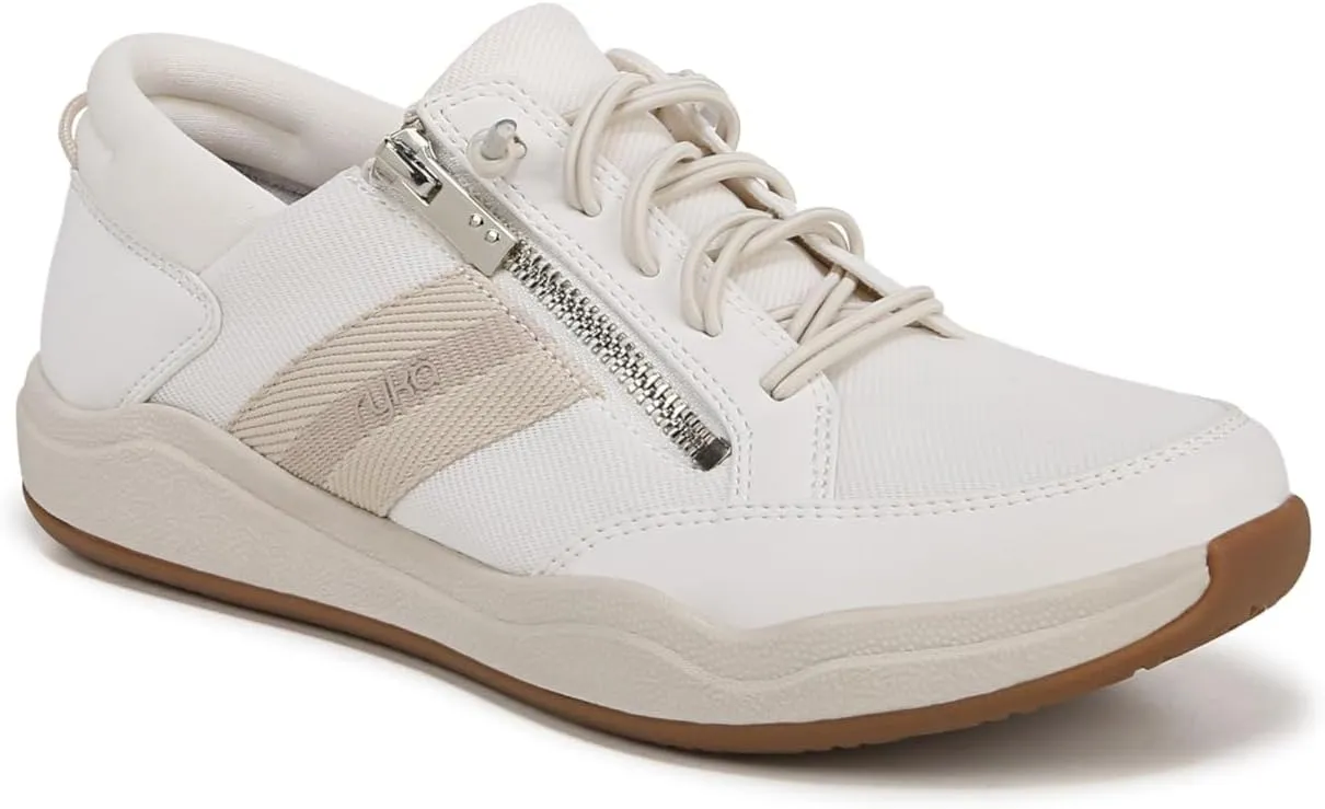 Ryka Womens Carefree Zip Slip On Sneaker