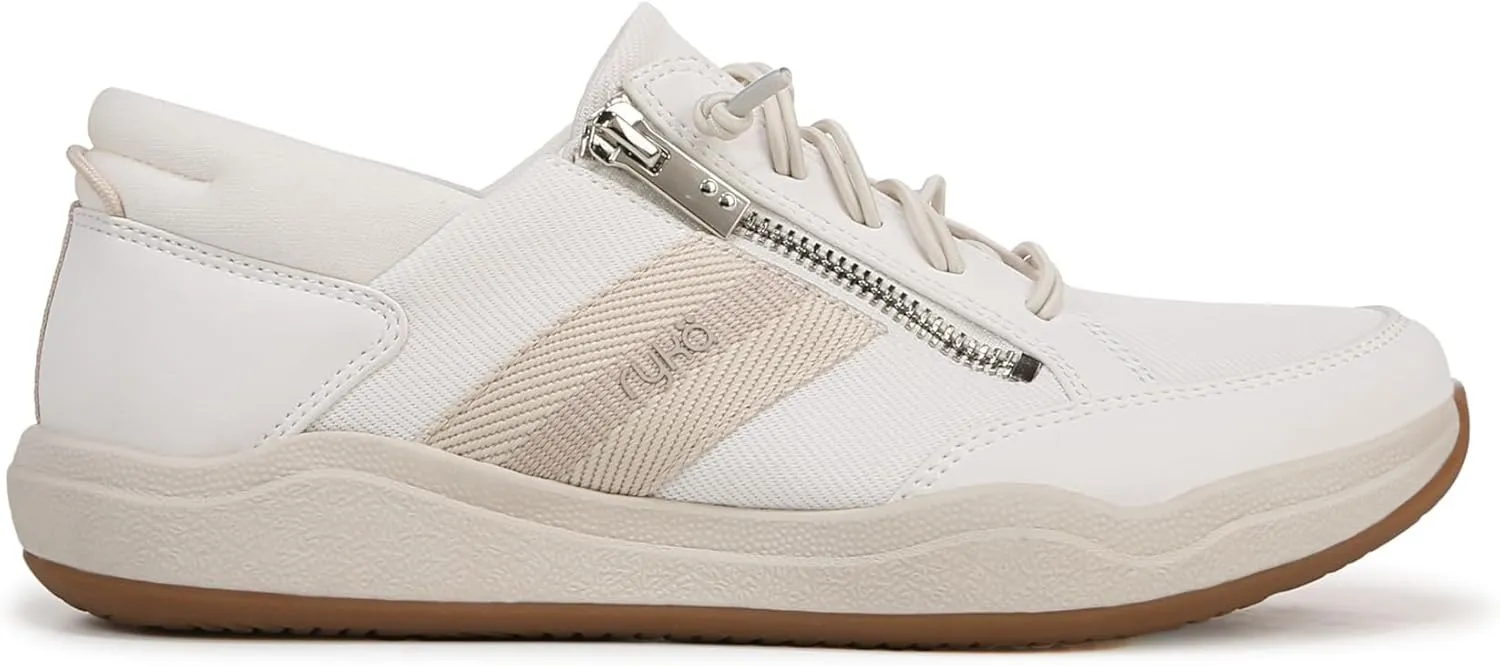 Ryka Womens Carefree Zip Slip On Sneaker