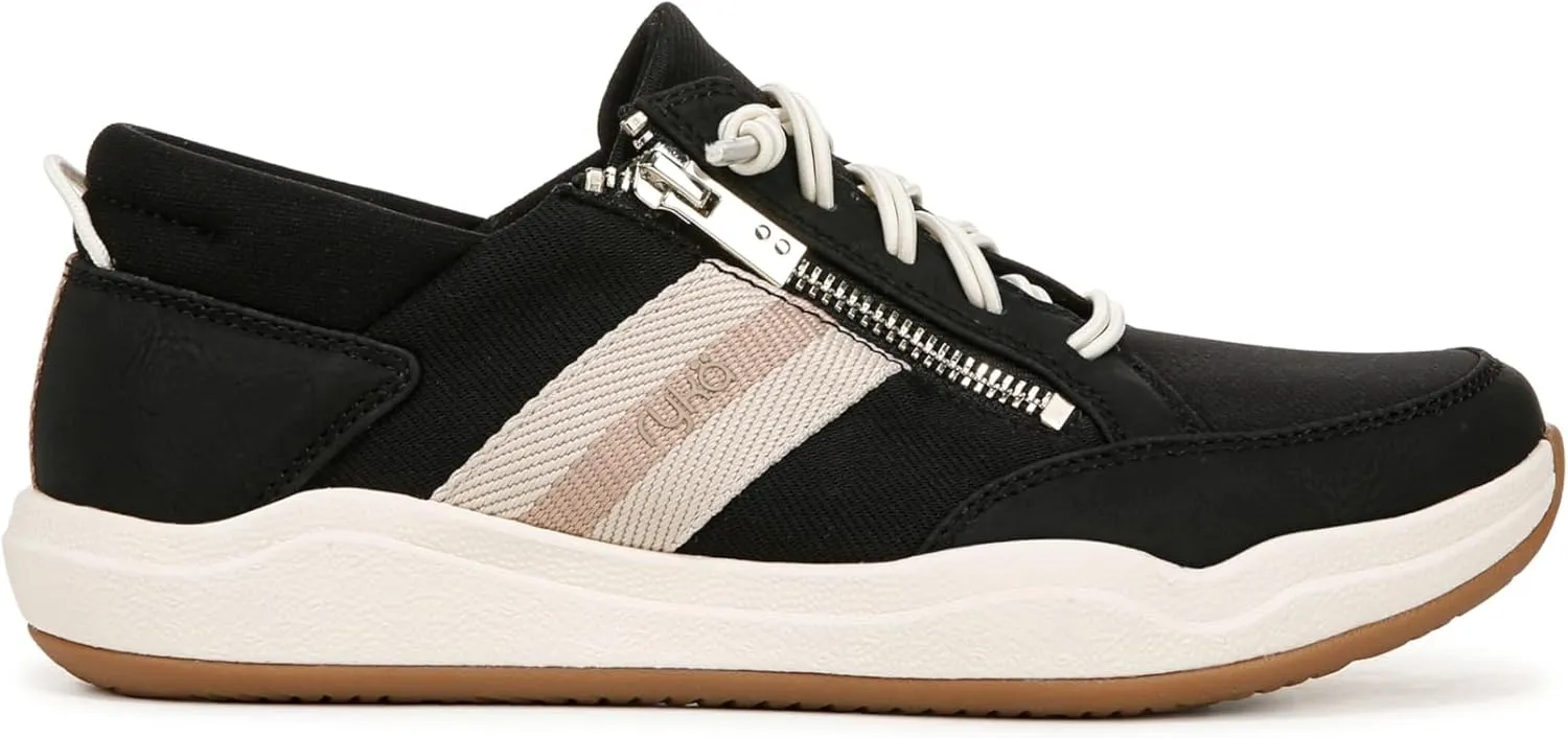 Ryka Womens Carefree Zip Slip On Sneaker