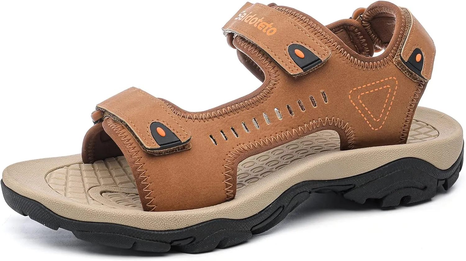 Saidoteto Men's Hiking Sandals with Adjustable Straps,Open Toe Athletic Sport Sandals Outdoor Universal Water Beach Sandals