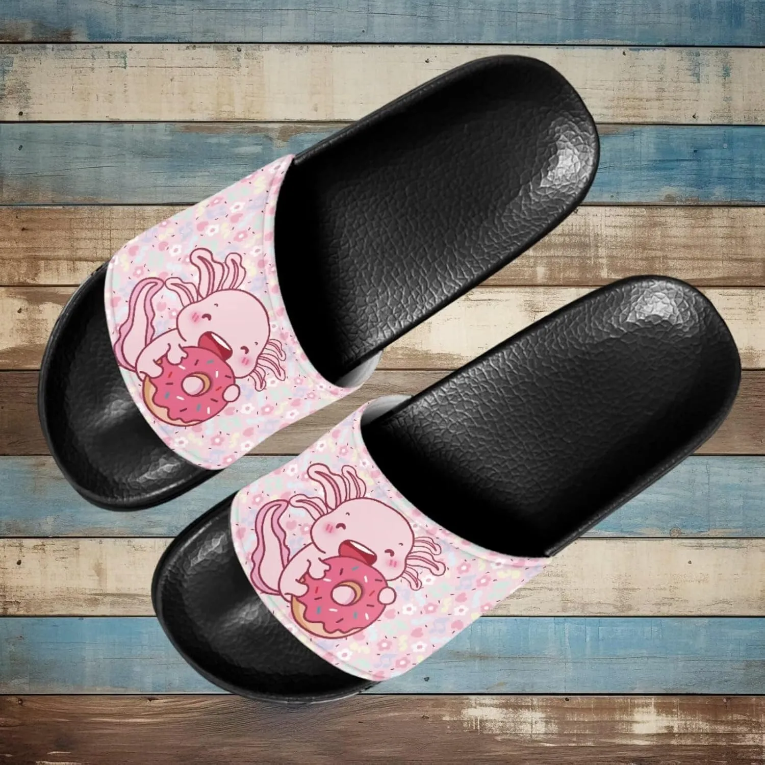 Sandals Slides for Women Non Slip Slippers Lightweight Casual Peep Toe Summer Shoes Beach Slides