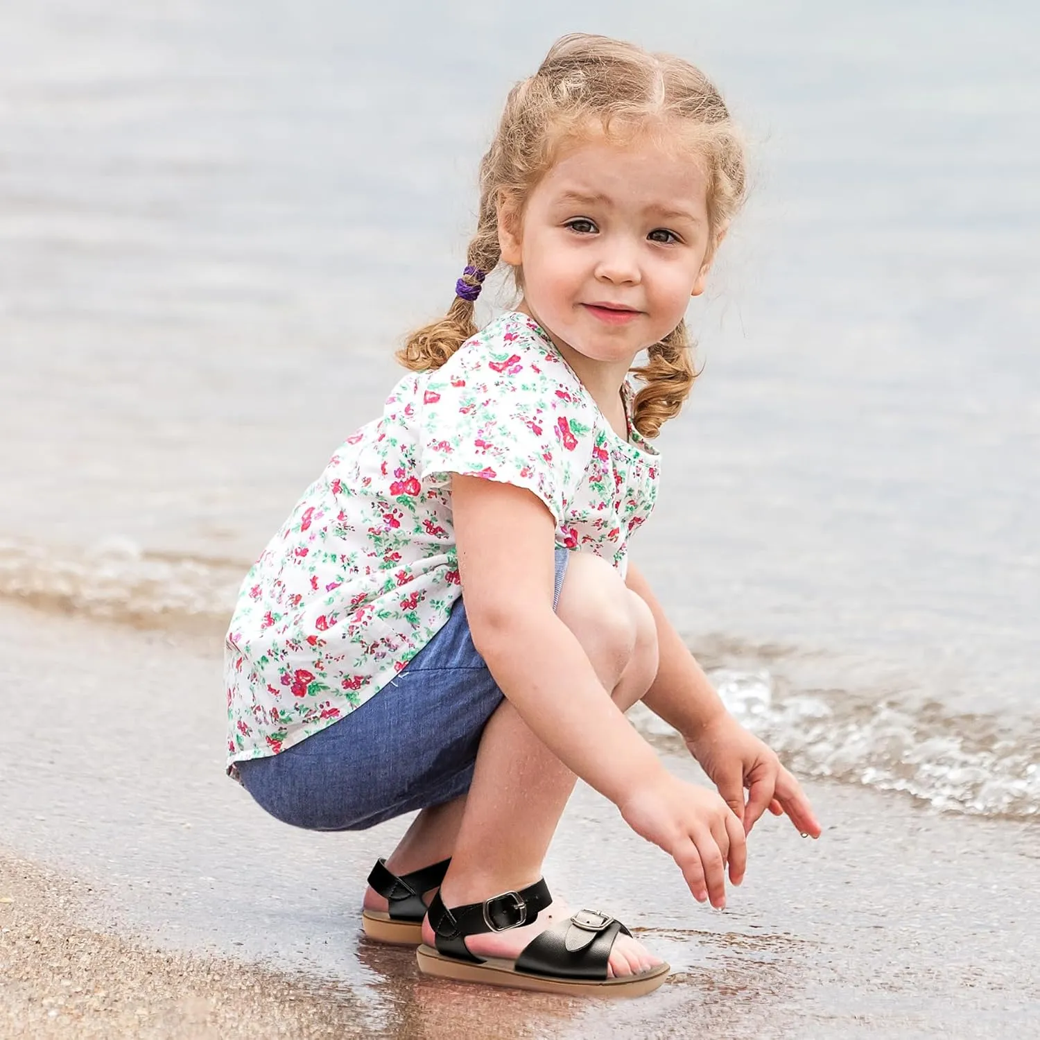 SANDALUP Summer Sandals w Double Buckle for Toddler Girls/Boys
