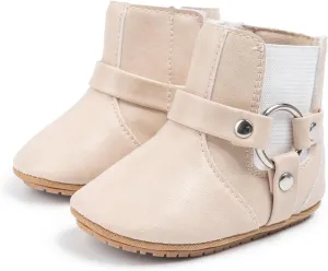 Sawimlgy Infant Baby Boys Girls Plush Winter Snow Boots Cowboy Tassels Bowknot Ankle Side Zipper Soft Sole Boots Toddler Newborn Warm First Walker Crib Outdoor Shoes