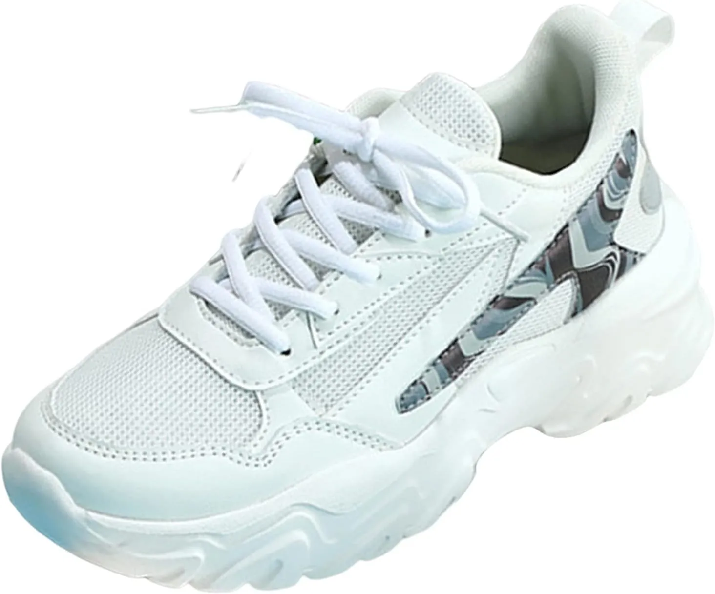 SBGMoSJ Sneakers for Women Comfy Walking Shoes for Women Wide Width Black Shoes Women Casual Walking Shoes Women Wide 9.5 Zapatos Negros para Mujer