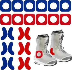 Self-Adhesive J-Bar Boot Fitting Pads & Ski Boot Fitting Foam Ankle Wrap Pads Ski Boot Inserts Protector for Relieve Ankle Pressure Heel Lift Blisters