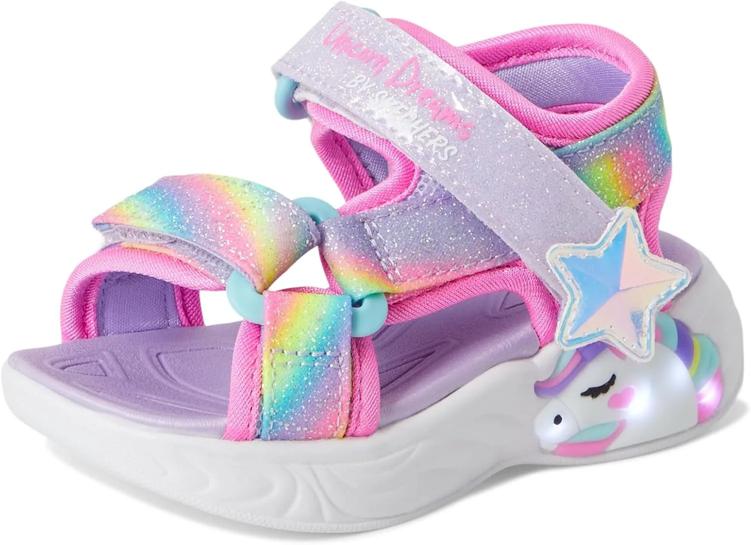SKECHERS Girl's Unicorn Sandal-Dream Sneaker