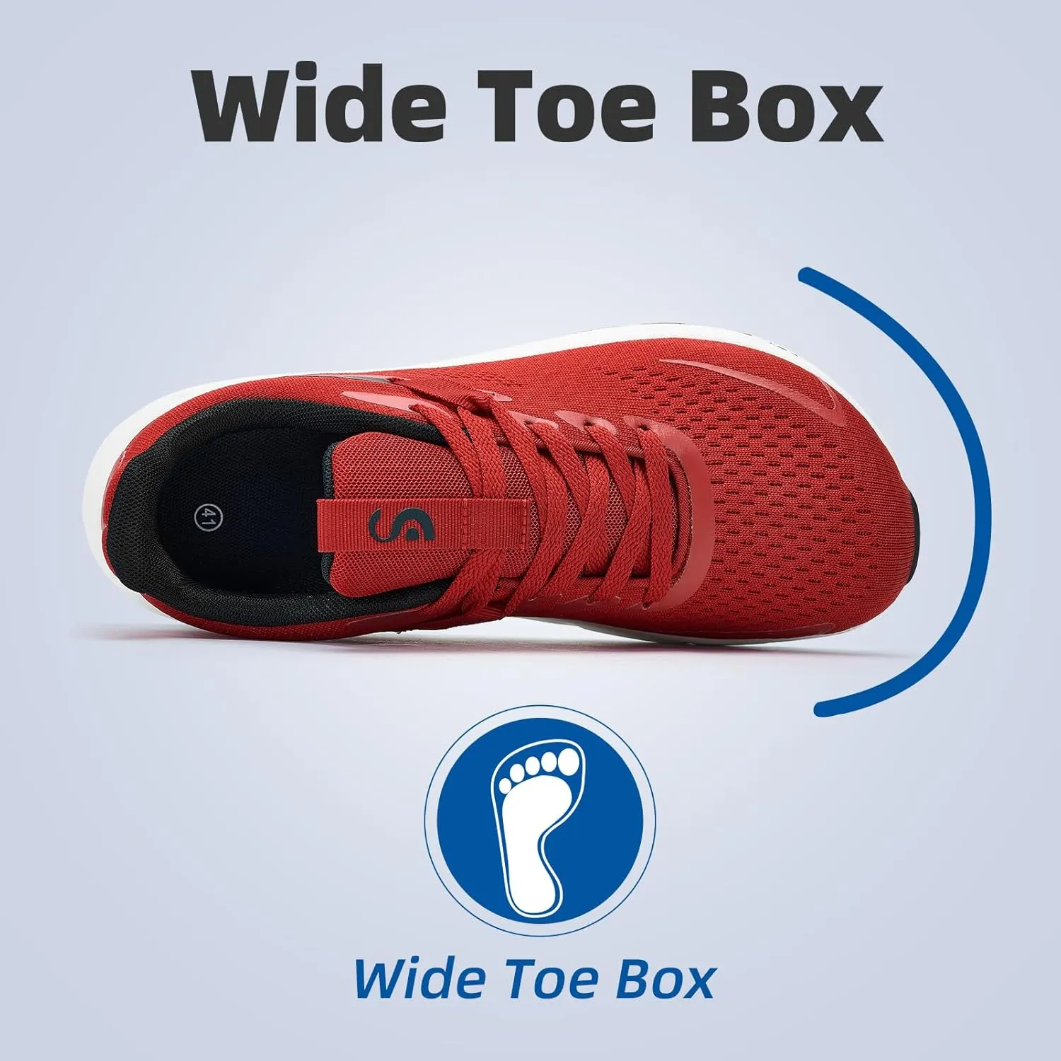 Slow Man Wide Toe Box Mens Walking Sneakers Wide Width Running Shoes Gym Workout Tennis Shoes for Wide Feet