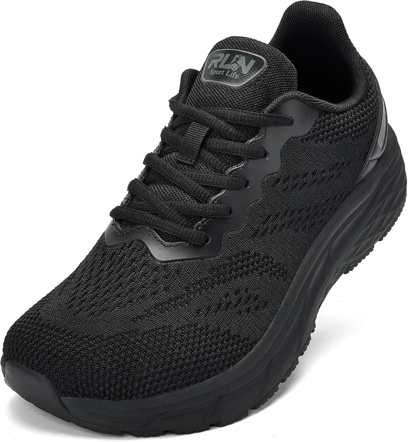 Slow Man Wide Toe Box Shoes for Men - Cushioned Road Running Shoe Non Slip Mens Walking Sneakers for Wide Feet Comfortable Athletic Gym Workout Sneaker