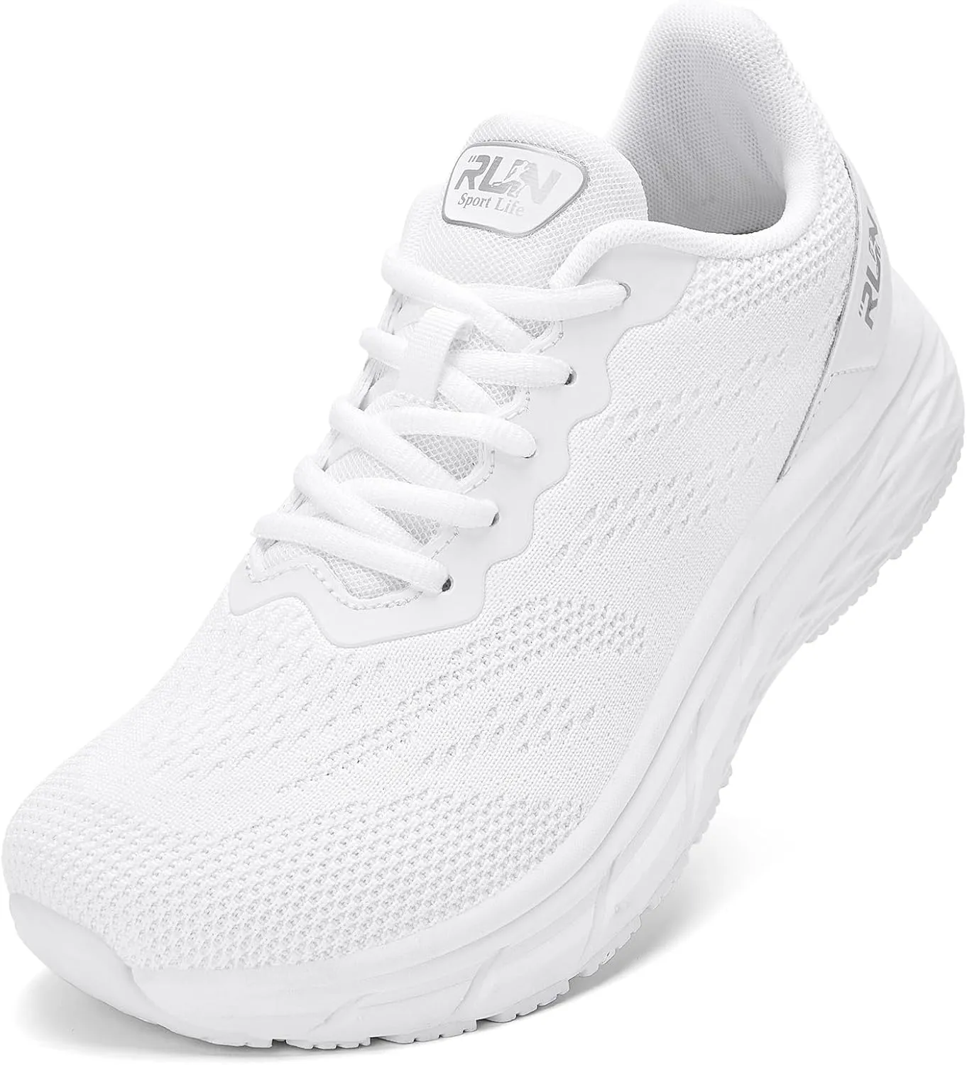 Slow Man Wide Toe Box Shoes for Men - Cushioned Road Running Shoe Non Slip Mens Walking Sneakers for Wide Feet Comfortable Athletic Gym Workout Sneaker