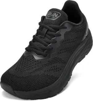 Slow Man Wide Toe Box Shoes for Men - Cushioned Road Running Shoe Non Slip Mens Walking Sneakers for Wide Feet Comfortable Athletic Gym Workout Sneaker