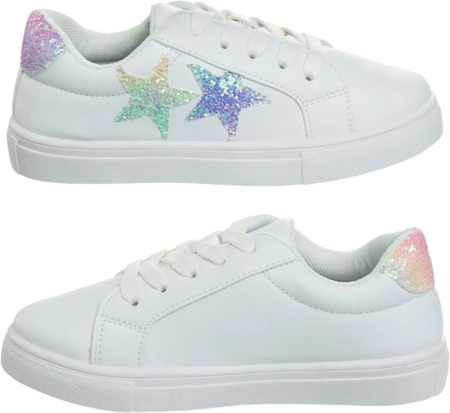 Sneaker Low Top Shoes - Kids Casual Sneakers LowTops Fashion Shoe for Girls (Sizes: 5-10 Toddler / 11-13 Little Kid / 1-4 Big Kid)