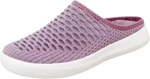 Sneaker Mules for Women Slip-On Orthopedic Slippers Backless Platform Sneakers Round Toe Mules Walking Sneakers
