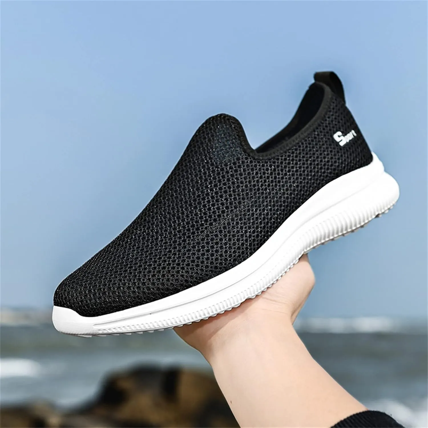 Sneakers for Women Walking Shoes Non Slip Lightweight Slip On Shoes Women Casual Shoes Dressy Casual White Platform Sneakers Slip On Tennis Shoe White Loafers