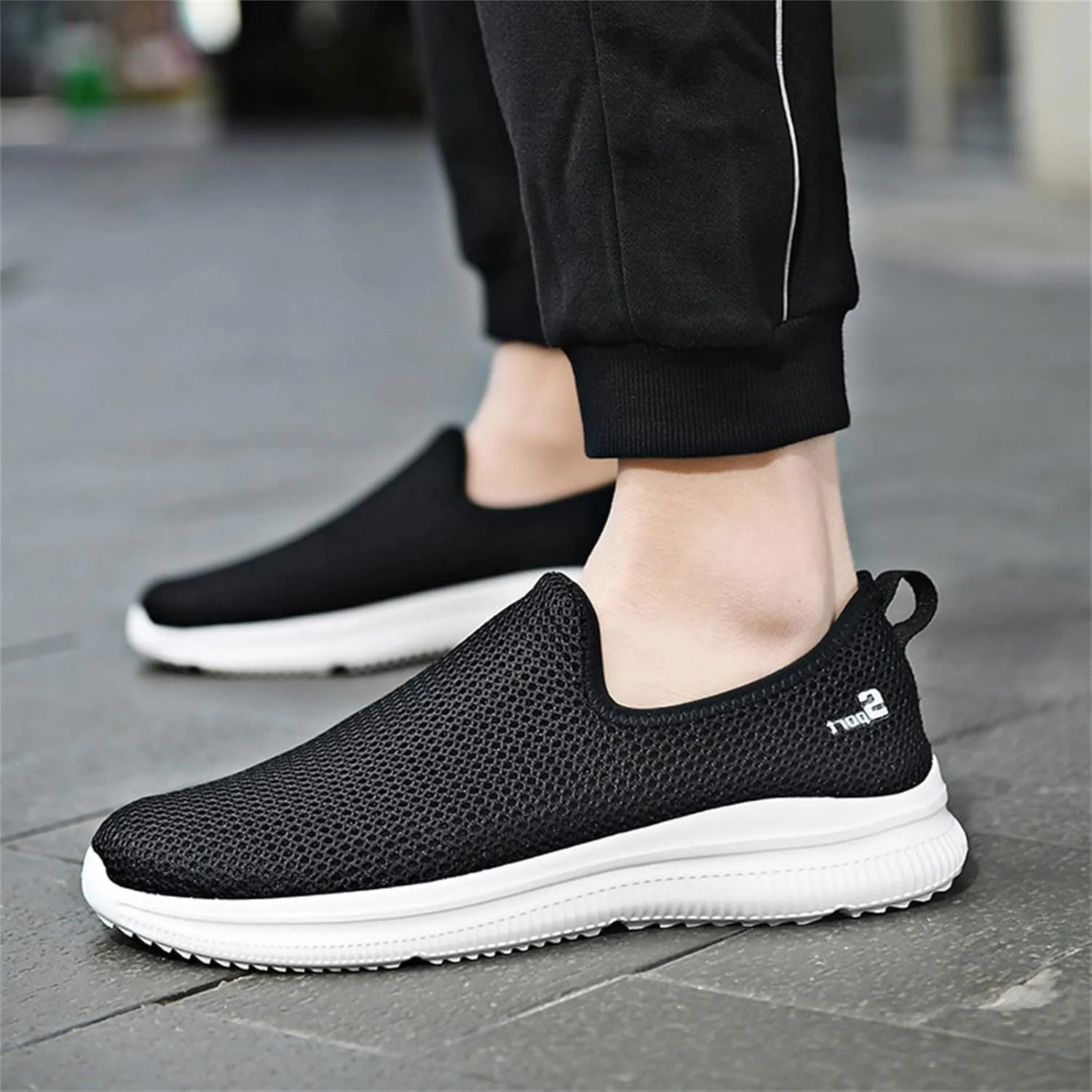 Sneakers for Women Walking Shoes Non Slip Lightweight Slip On Shoes Women Casual Shoes Dressy Casual White Platform Sneakers Slip On Tennis Shoe White Loafers