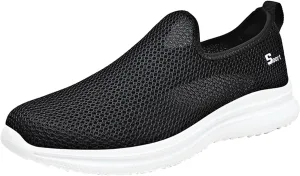 Sneakers for Women Walking Shoes Non Slip Lightweight Slip On Shoes Women Casual Shoes Dressy Casual White Platform Sneakers Slip On Tennis Shoe White Loafers
