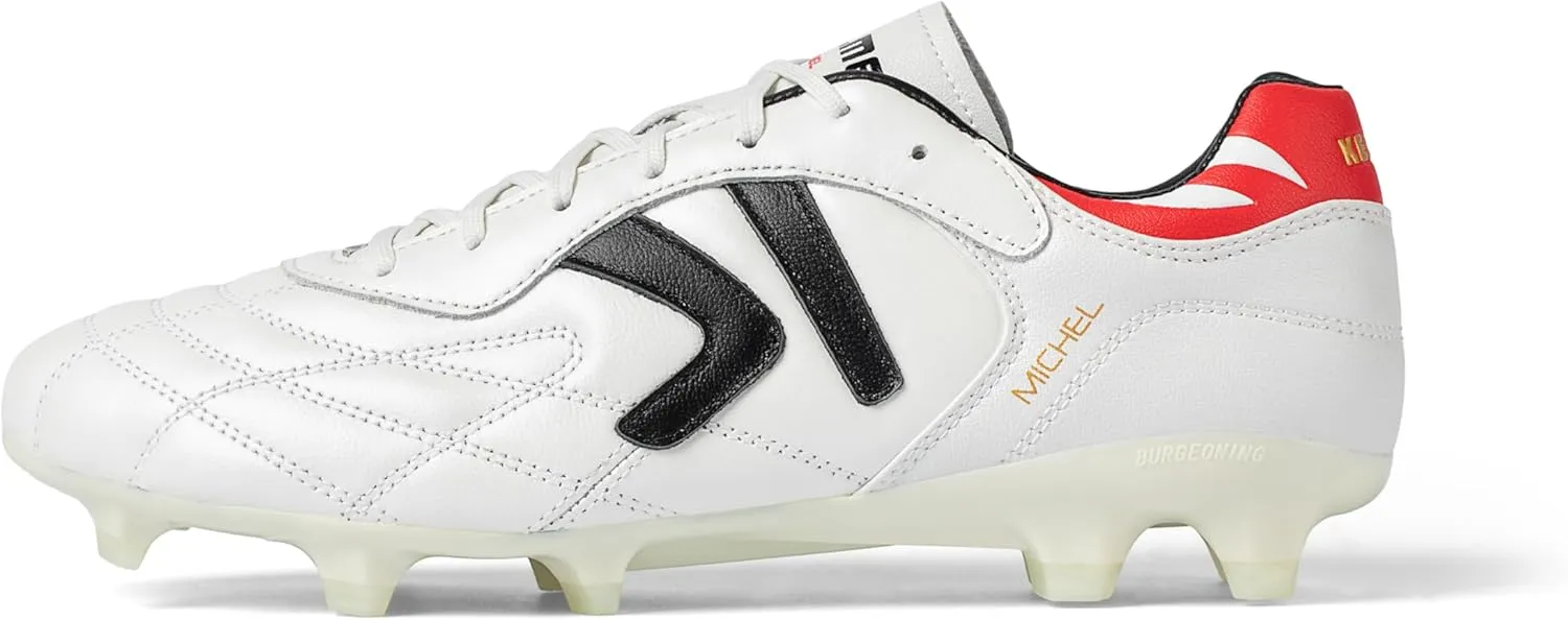 Soccer Cleats Leather Men's FG/MG Football Shoes,Pro Calfskin Leather Soccer Shoes,Outdoor Football Cleats Unisex Adult Sizes,Snug Fit