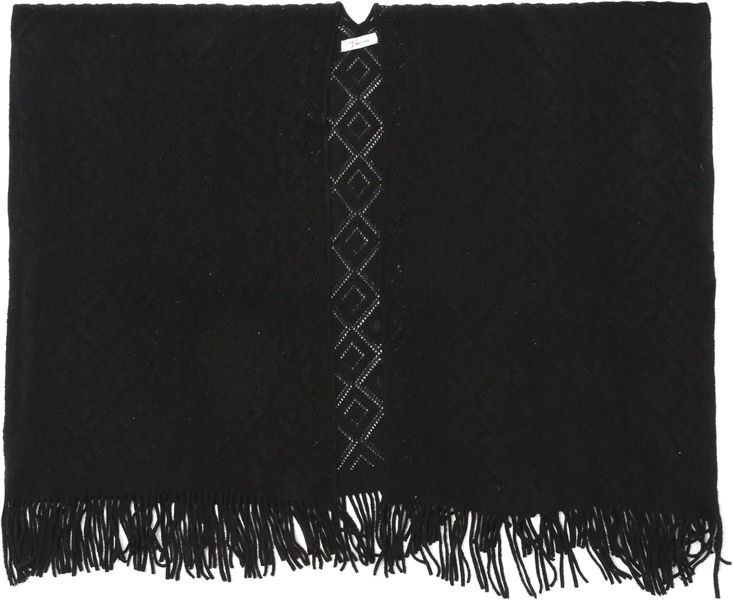 Soul Young Knit Shawl Wrap for Women Ladies Fringe Poncho Blanket Cardigan Cape
