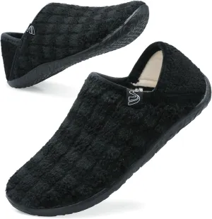 Spesoul Fuzzy House Slippers for Women Men Indoor Closed Back Lightweight Cozy Faux Furry Lining Barefoot House Shoes Slipper Socks for Bedroom Home Office Yoga Outdoor Walking Shoes