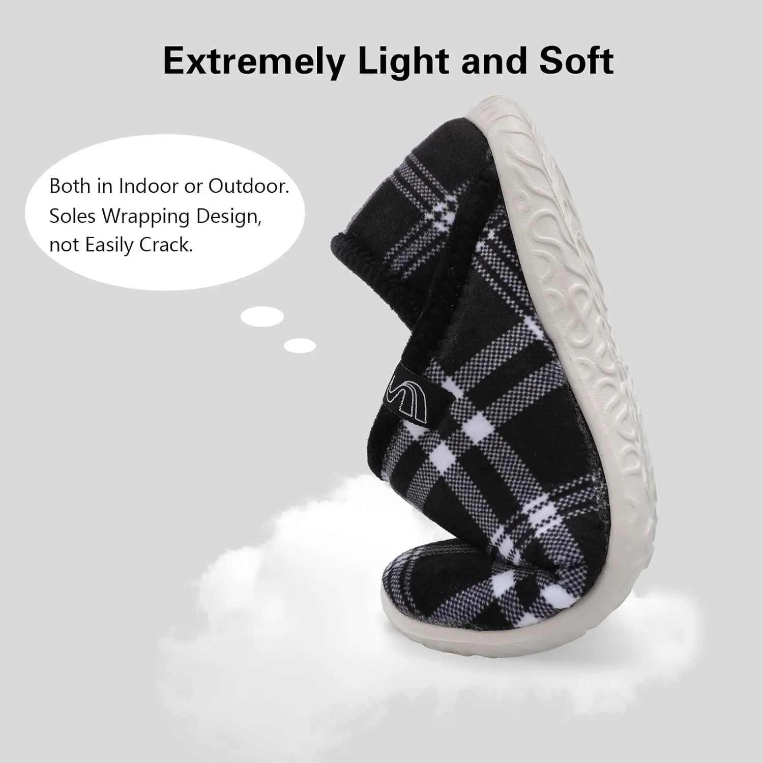 Spesoul Fuzzy House Slippers for Women Men Indoor Closed Back Lightweight Cozy Faux Furry Lining Barefoot House Shoes Slipper Socks for Bedroom Home Office Yoga Outdoor Walking Shoes