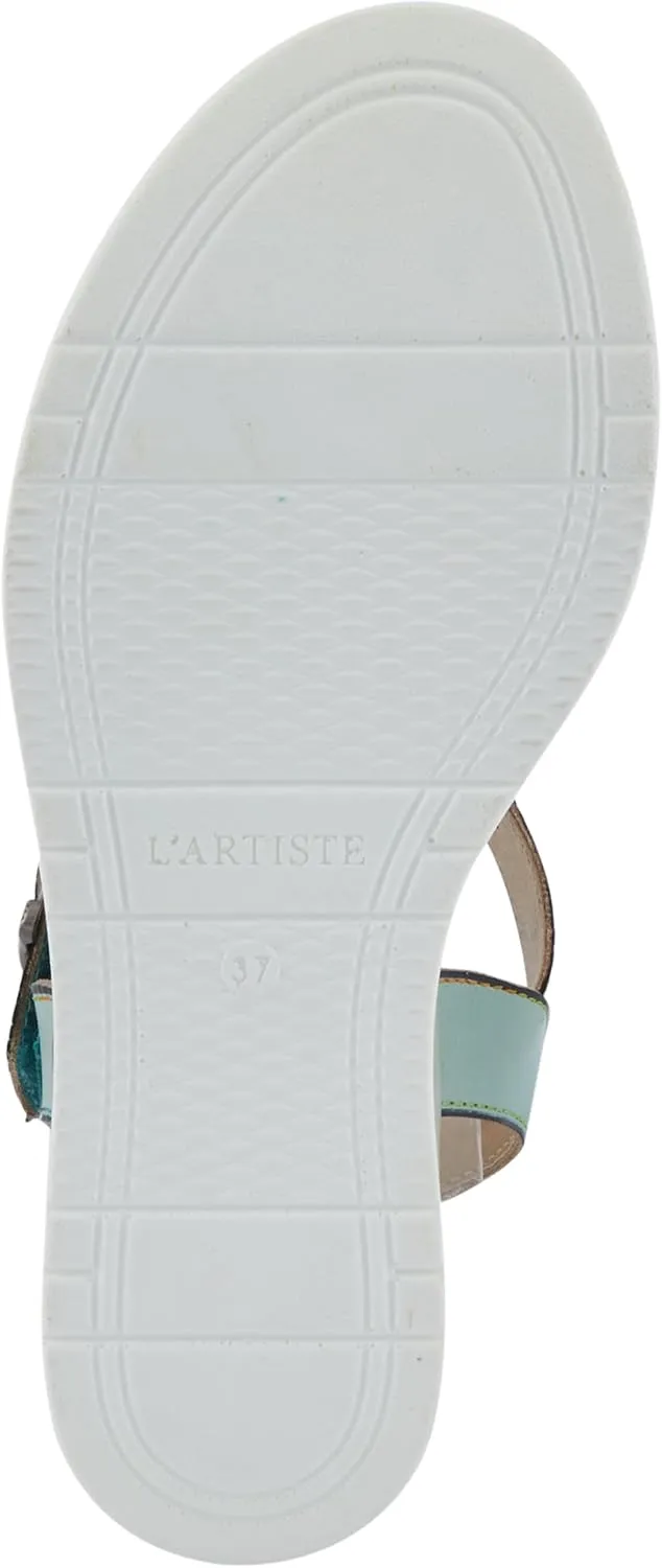 Spring Step L'Artiste Women's FloralBloom - Hand-Painted Lightweight Athleisure Sandals