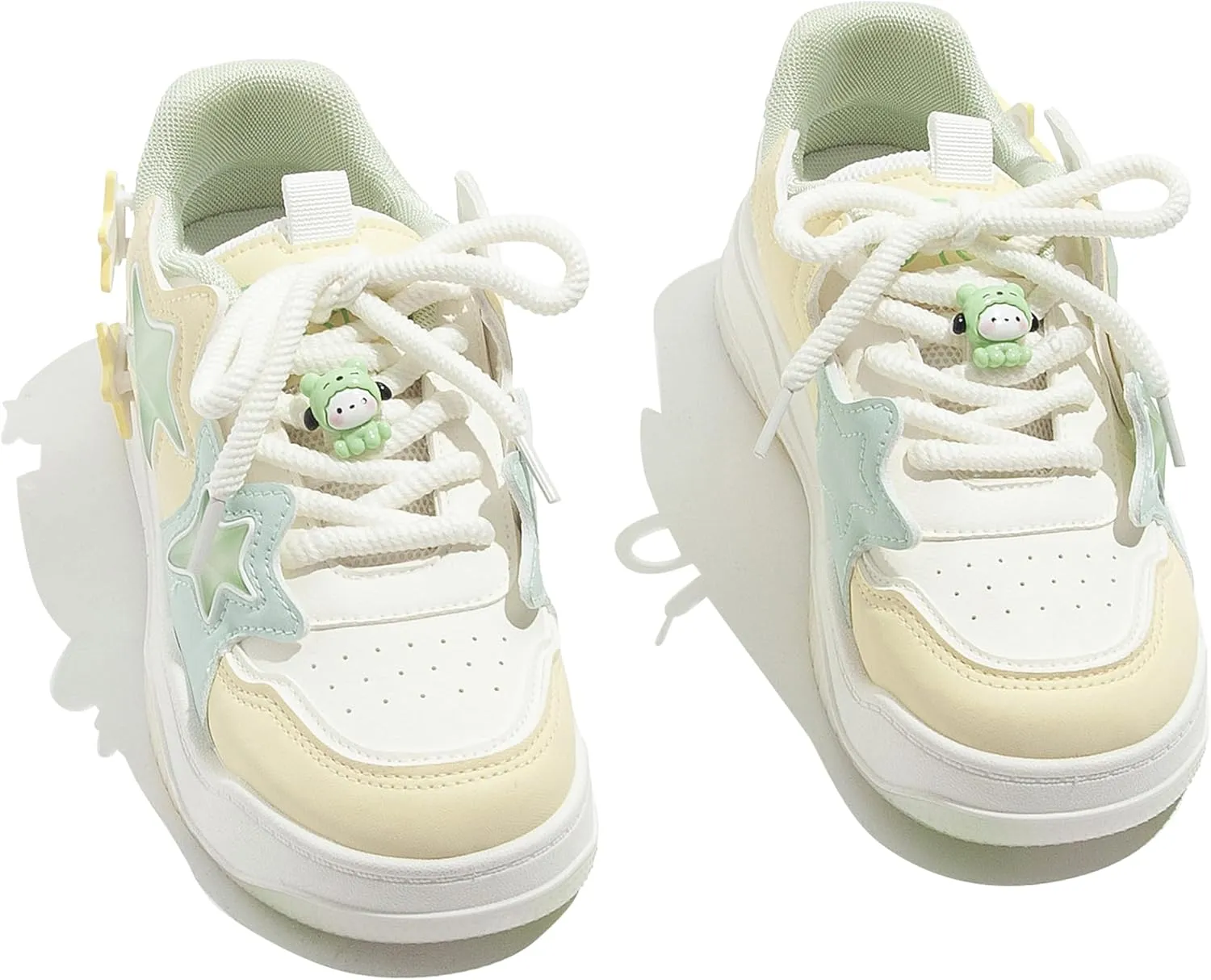Star Shoes Women's Athletic Shoes Cushioned Y2K Platform Sneakers Breathable Mesh Lightweight for Travel Casual