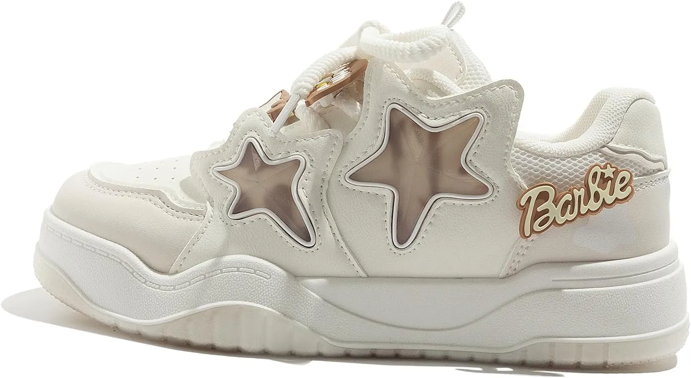 Star Shoes Women's Athletic Shoes Cushioned Y2K Platform Sneakers Breathable Mesh Lightweight for Travel Casual