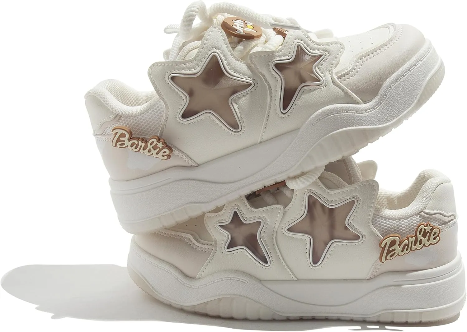 Star Shoes Women's Athletic Shoes Cushioned Y2K Platform Sneakers Breathable Mesh Lightweight for Travel Casual