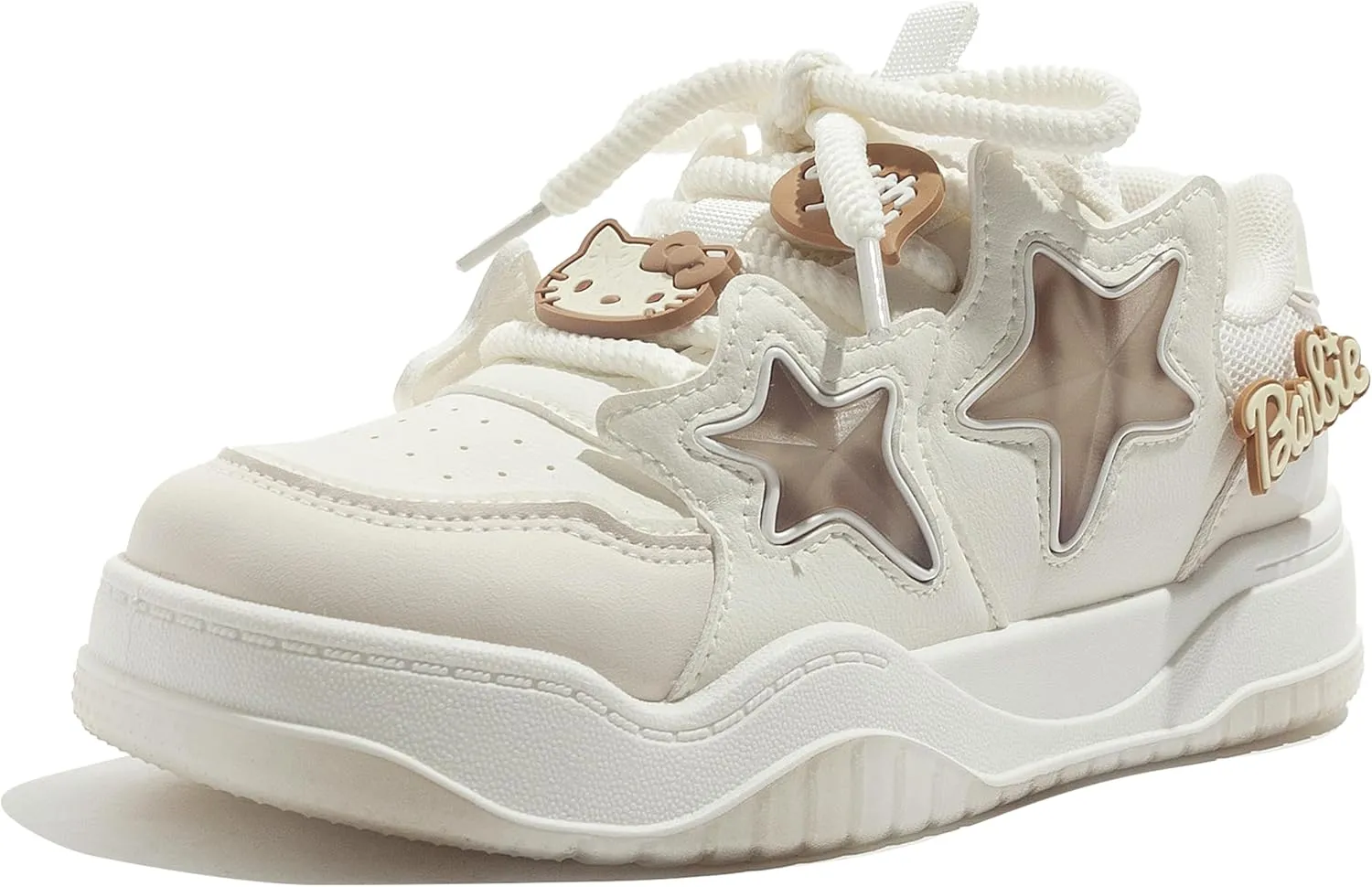 Star Shoes Women's Athletic Shoes Cushioned Y2K Platform Sneakers Breathable Mesh Lightweight for Travel Casual