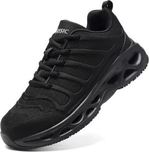 Steel Toe Shoes for Men Women Comfortable Lightweight Safety Sneakers Non Slip Work Shoes Puncture Proof Composite Toe Sneakers for Construction