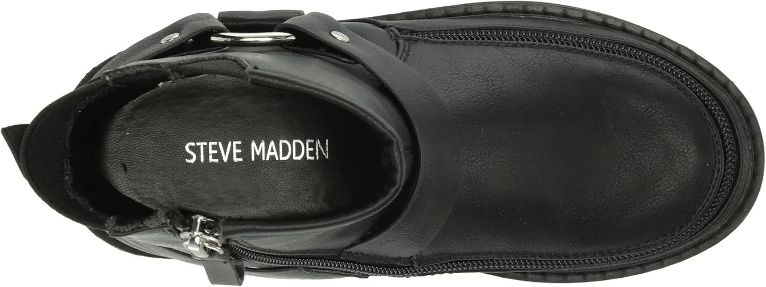 Steve Madden Girls Shoes Adaptive Molly Motorcycle Boot