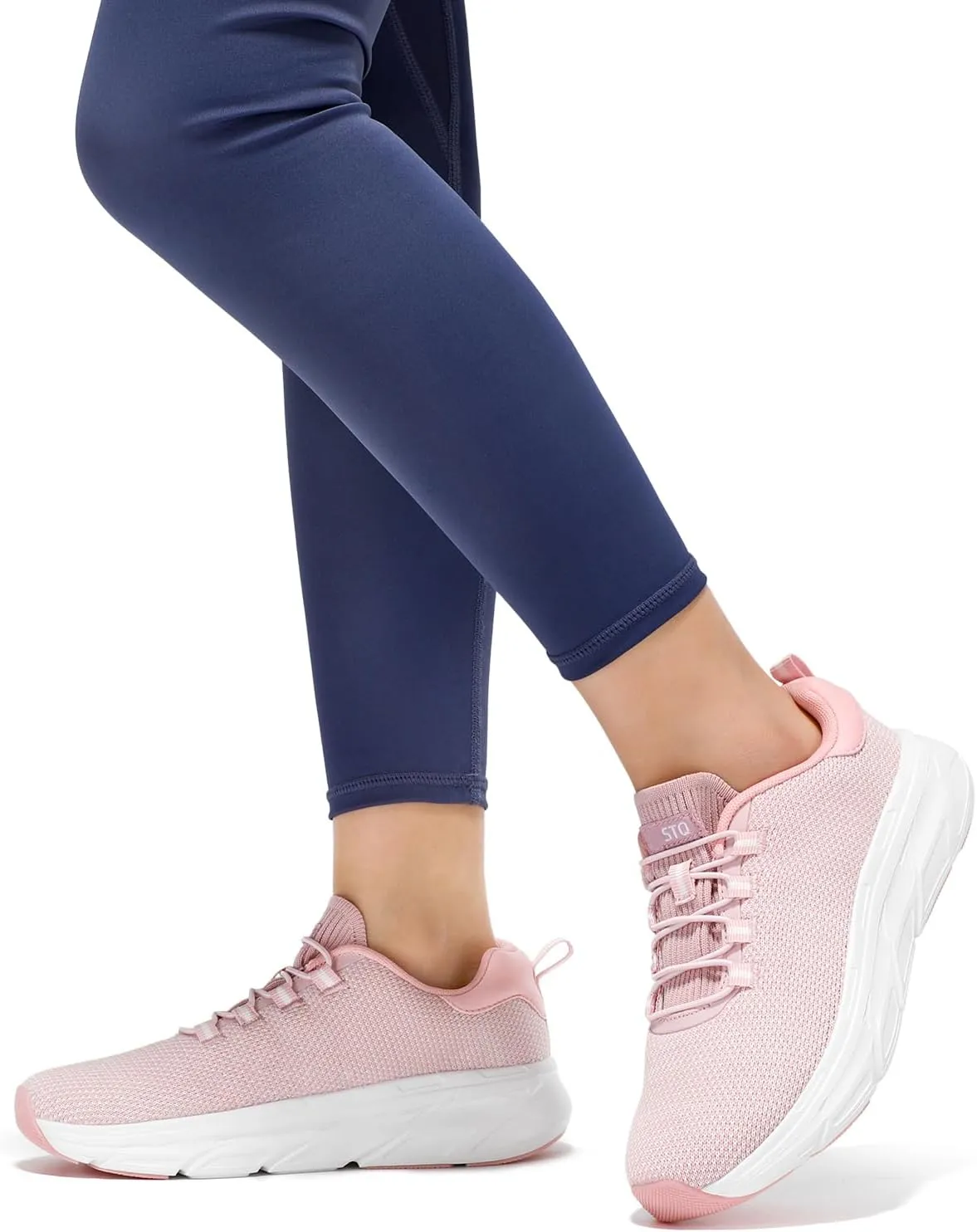STQ Slip on Sneakers Women Orthopedic Walking Shoes for Plantar Fasciitis Relief