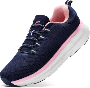 STQ Slip on Sneakers Women Orthopedic Walking Shoes for Plantar Fasciitis Relief