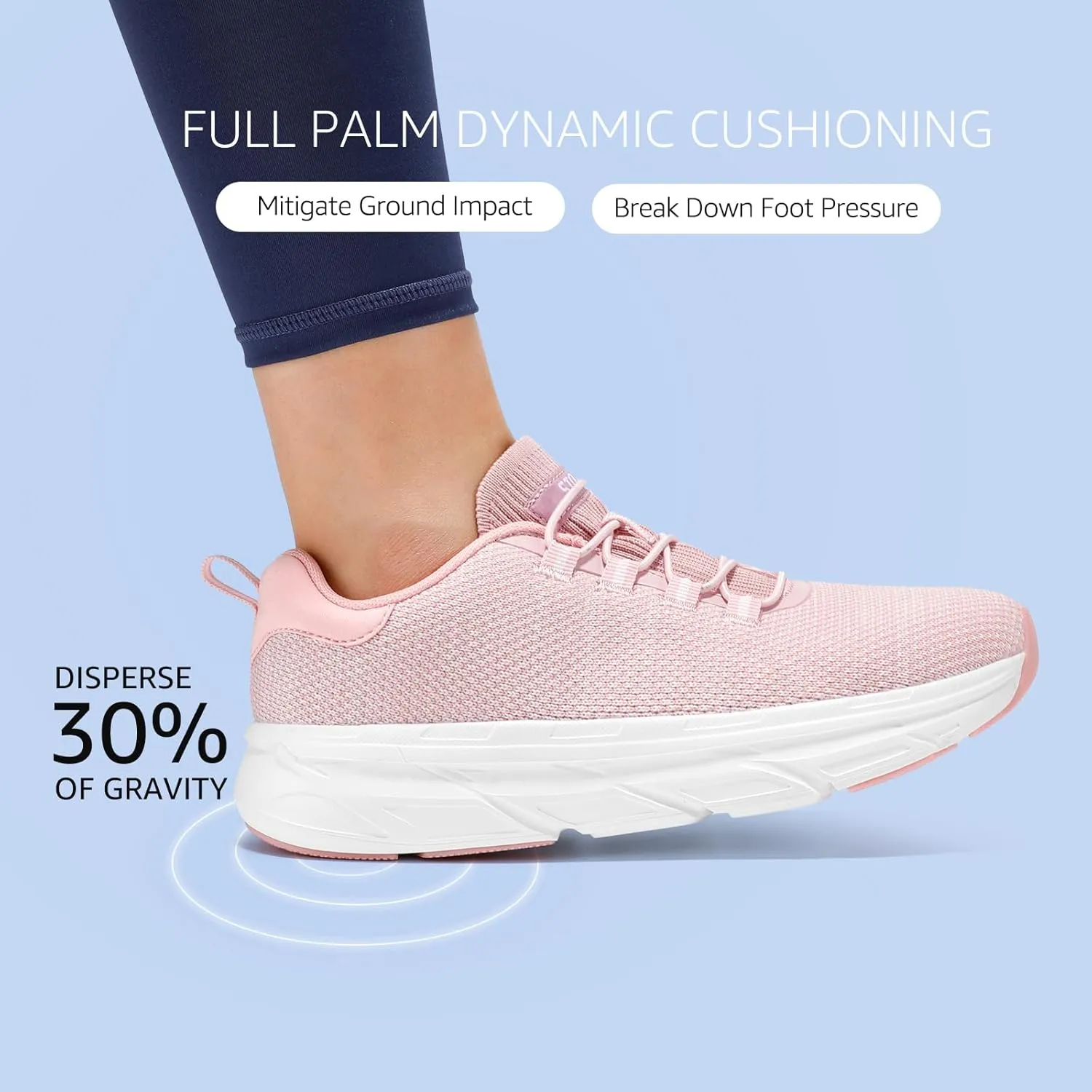 STQ Slip on Sneakers Women Orthopedic Walking Shoes for Plantar Fasciitis Relief
