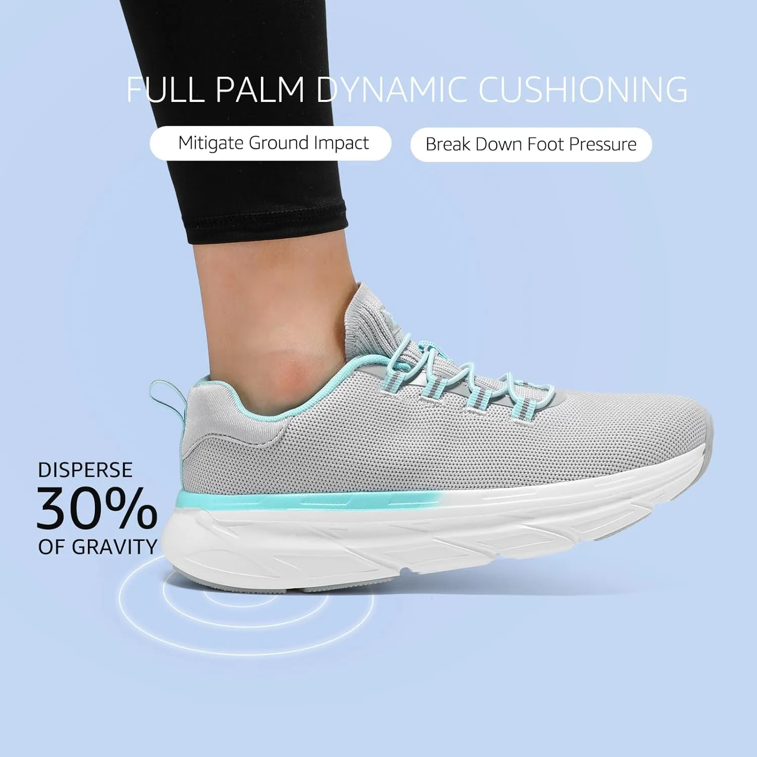 STQ Slip on Sneakers Women Orthopedic Walking Shoes for Plantar Fasciitis Relief