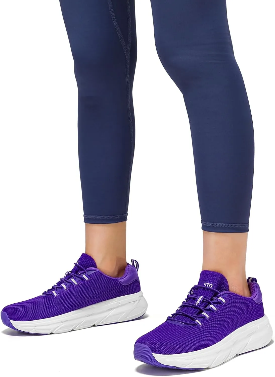 STQ Slip on Sneakers Women Orthopedic Walking Shoes for Plantar Fasciitis Relief