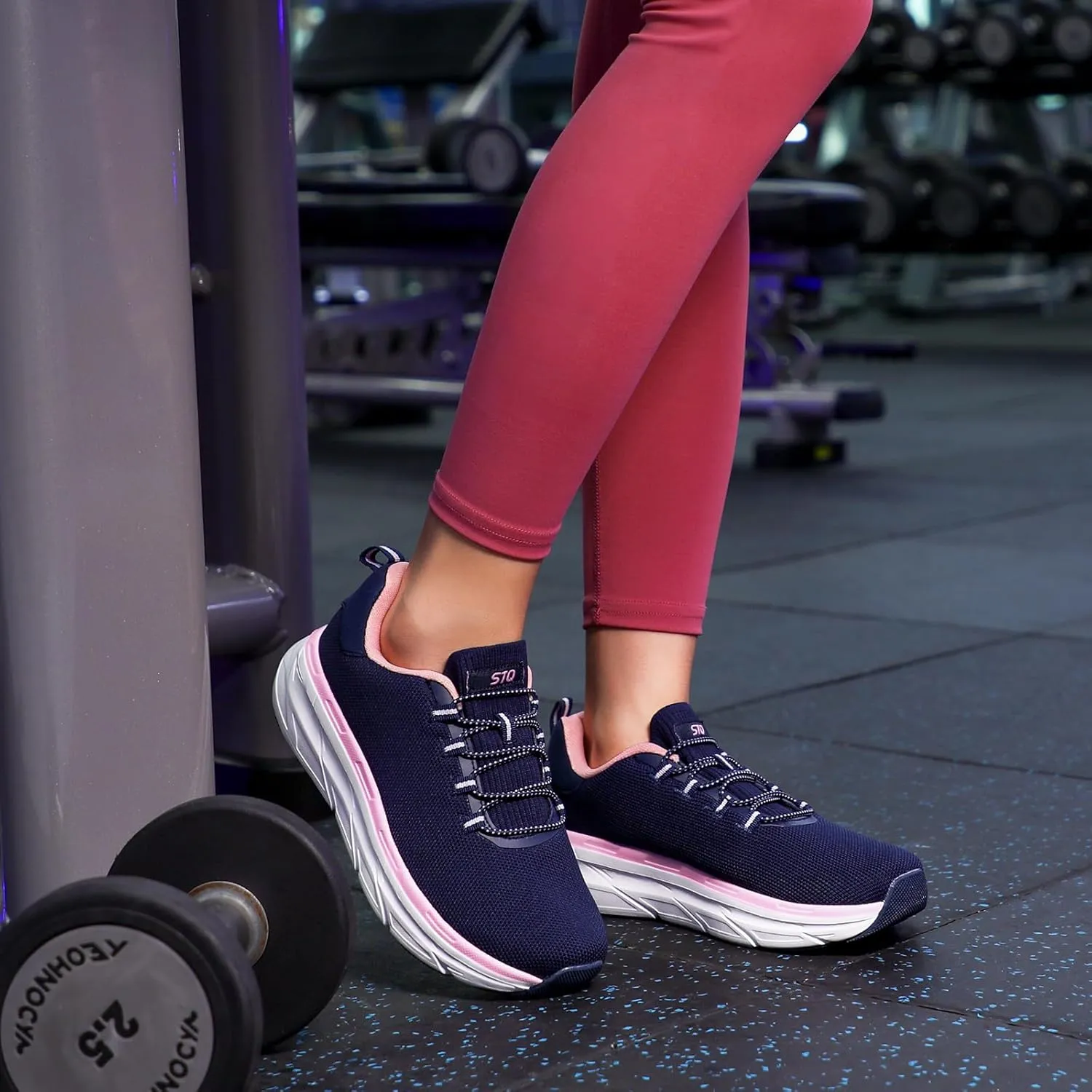 STQ Slip on Sneakers Women Orthopedic Walking Shoes for Plantar Fasciitis Relief